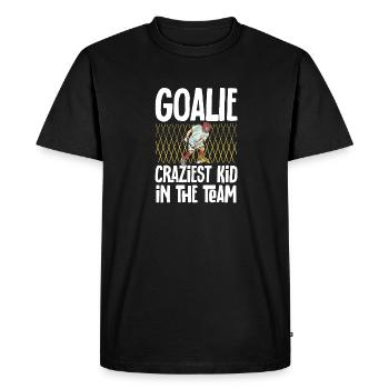 Lacrosse Goalie Funny Lacrosse - Men's Premium Organic T-Shirt - black - Front - Nico (187cm)