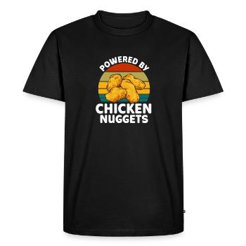 Nuggets de poulet Nuggets de poulet - T-shirt Premium bio Homme - noir - Devant - Nico (187cm)