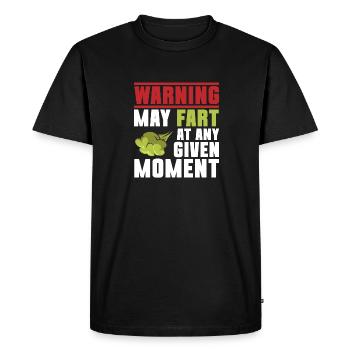 fart farting farting farting - Men's Premium Organic T-Shirt - black - Front - Nico (187cm)