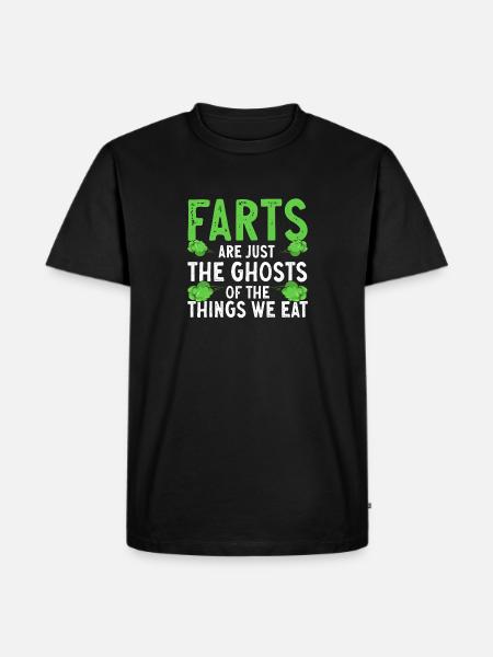 fart farting farting farting - Men's Premium Organic T-Shirt - black