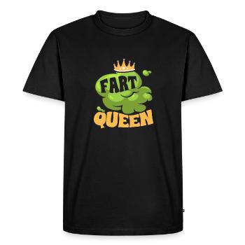 fart farting farting farting - Men's Premium Organic T-Shirt - black - Front - Nico (187cm)