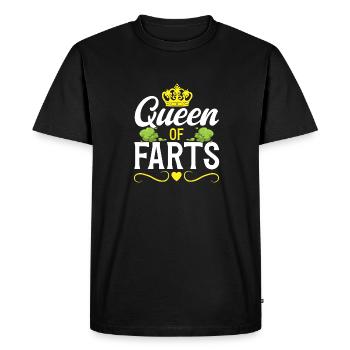 fart farting farting farting - Men's Premium Organic T-Shirt - black - Front - Nico (187cm)