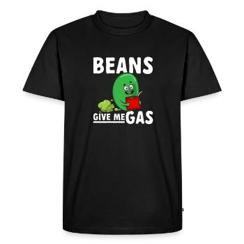 fart farting farting farting - Men's Premium Organic T-Shirt - black - Front - Nico (187cm)