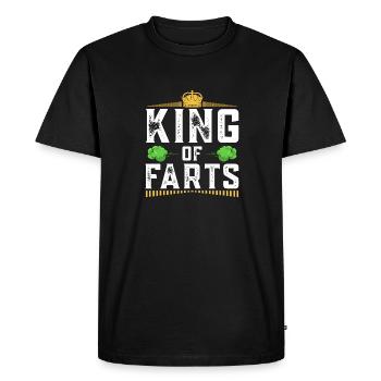 fart farting farting farting - Men's Premium Organic T-Shirt - black - Front - Nico (187cm)