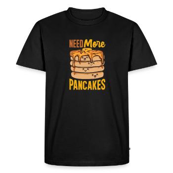 Crêpes Petit-déjeuner Crêpes - T-shirt Premium bio Homme - noir - Devant - Nico (187cm)