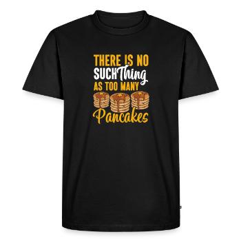 Crêpes Petit-déjeuner Crêpes - T-shirt Premium bio Homme - noir - Devant - Nico (187cm)