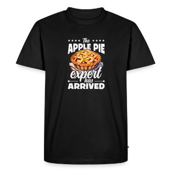 Expert en tarte aux pommes, amateur de tarte aux pommes de Thanksgiving - T-shirt Premium bio Homme - noir - Devant - Nico (187cm)