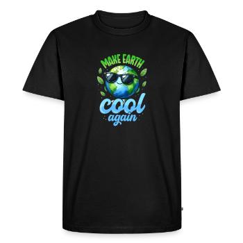 Journée de la Terre : rendez la terre fraîche le 22 avril - T-shirt Premium bio Homme - noir - Devant - Nico (187cm)