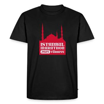 Istanbul - Marathon - 2025 - Turkey - Men's Premium Organic T-Shirt - black - Front - Nico (187cm)