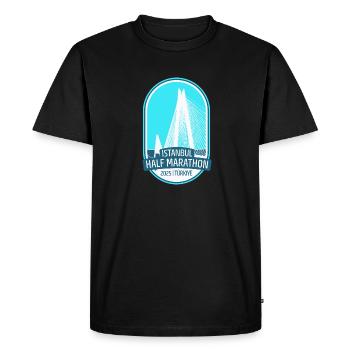 Istanbul Half Marathon - 2025 - Turkey - Men's Premium Organic T-Shirt - black - Front - Nico (187cm)