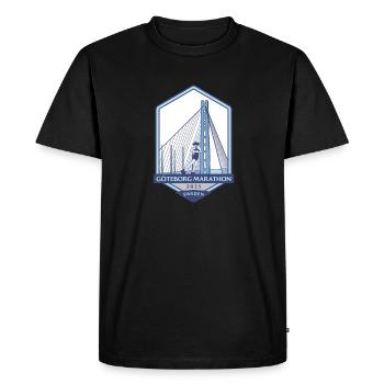 Gothenburg Marathon - 2025 - Sweden - Men's Premium Organic T-Shirt - black - Front - Nico (187cm)