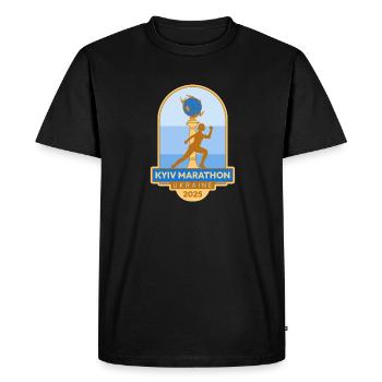 Marathon de Kiev – 2025 – Ukraine - T-shirt Premium bio Homme - noir - Devant - Nico (187cm)