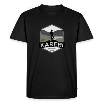 Trek du lac Kareri – Inde - T-shirt Premium bio Homme - noir - Devant - Nico (187cm)