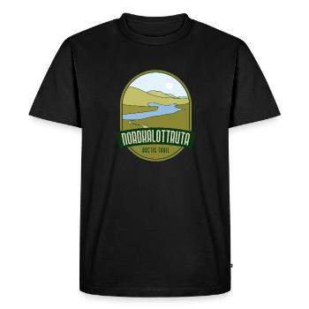 Nordkalottruta - Sentier de l’Arctique - T-shirt Premium bio Homme - noir - Devant - Nico (187cm)