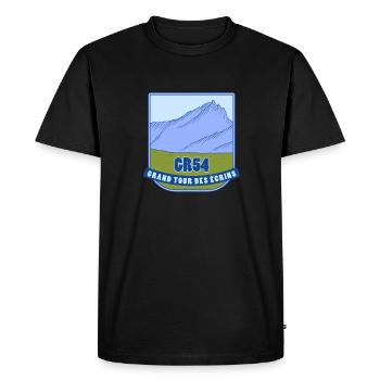 GR54 - Grand Tour des Écrins - T-shirt Premium bio Homme - noir - Devant - Nico (187cm)