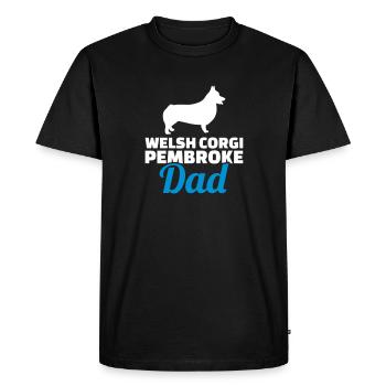 Welsh Corgi Pembroke - T-shirt Premium bio Homme - noir - Devant - Nico (187cm)