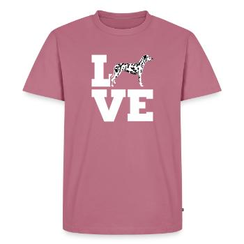 Dalmatien - T-shirt Premium bio Homme - mauve - Devant - Nico (187cm)