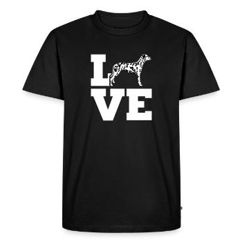 Dalmatien - T-shirt Premium bio Homme - noir - Devant - Nico (187cm)