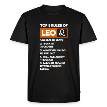 Signe du zodiaque Juillet Superstition - T-shirt Premium bio Homme - noir - Devant - Nico (187cm)