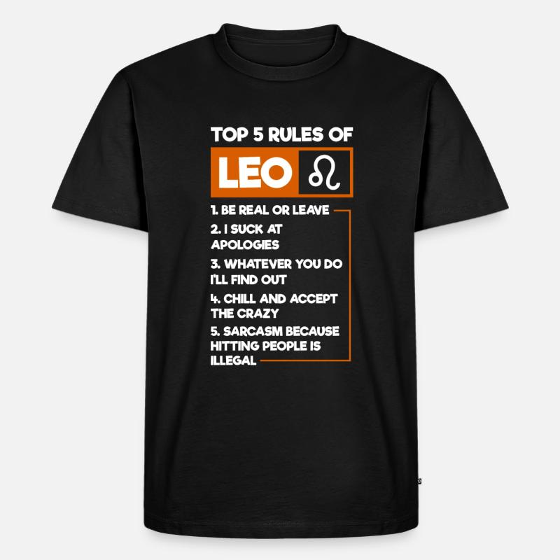 Sternzeichen Juli Aberglaube - Männer Premium Bio T-Shirt - Schwarz