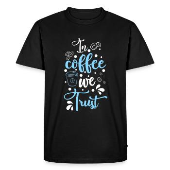 Espresso Caffeine Coffee Lovers Bar - Men's Premium Organic T-Shirt - black - Front - Nico (187cm)