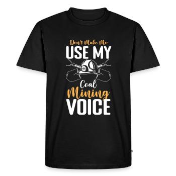 Coal Men Miners Treasures - Men's Premium Organic T-Shirt - black - Front - Nico (187cm)