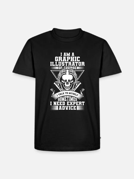 Designer Draughtsman Artist - Men's Premium Organic T-Shirt - black