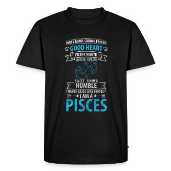 Superstition de l’anniversaire du zodiaque - T-shirt Premium bio Homme - noir - Devant - Nico (187cm)
