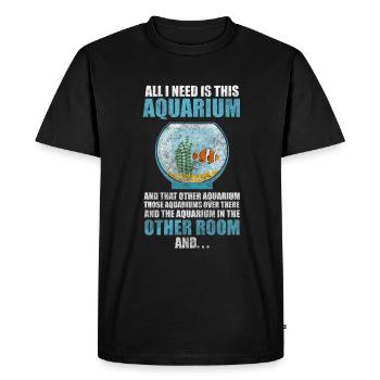 Fish Fish Friends Fish Lovers - Men's Premium Organic T-Shirt - black - Front - Nico (187cm)