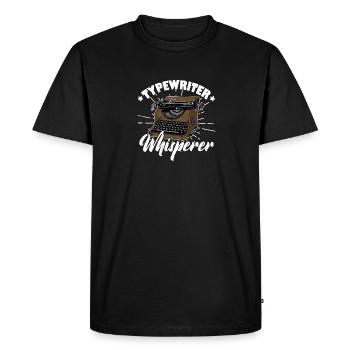 Machine à écrire Littérature Auteur Écriture de livre - T-shirt Premium bio Homme - noir - Devant - Nico (187cm)