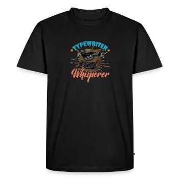 Machine à écrire Littérature Auteur Écriture de livre - T-shirt Premium bio Homme - noir - Devant - Nico (187cm)