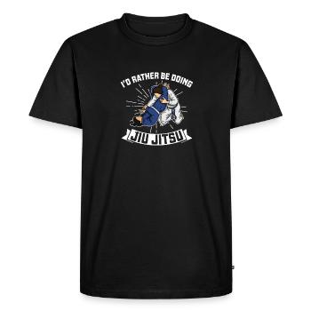 Martial artist BJJ Jiu Jitsu Martial Arts Sports - Men's Premium Organic T-Shirt - black - Front - Nico (187cm)
