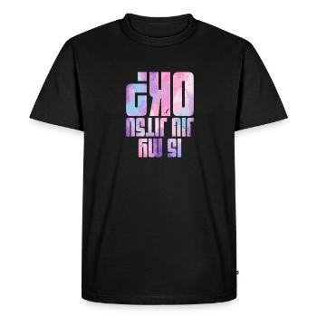 Filles BJJ Brésil Jiu Jitsu Arts Martiaux - T-shirt Premium bio Homme - noir - Devant - Nico (187cm)