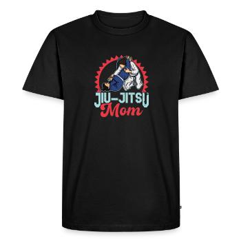 BJJ Jiu Jitsu Brésilien Filles Arts Martiaux - T-shirt Premium bio Homme - noir - Devant - Nico (187cm)