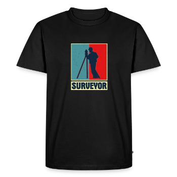 Surveyor Profession Surveying Surveyor - Men's Premium Organic T-Shirt - black - Front - Nico (187cm)