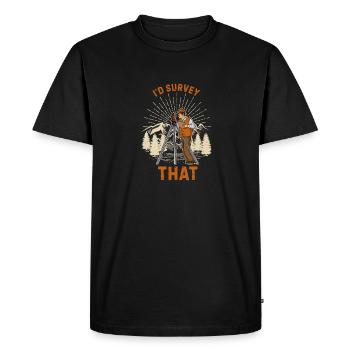 Geomatics Surveying Theodalite Profession - Men's Premium Organic T-Shirt - black - Front - Nico (187cm)