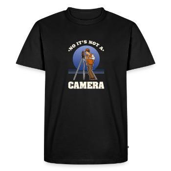 Surveyor profession Theodalite Geodesy - Men's Premium Organic T-Shirt - black - Front - Nico (187cm)