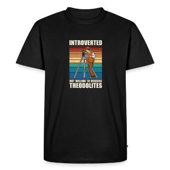 Geodesy Profession Training Surveyor - Men's Premium Organic T-Shirt - black - Front - Nico (187cm)
