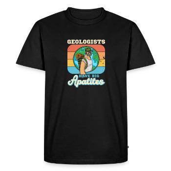 Géologue étudie profession Géologue Hammer - T-shirt Premium bio Homme - noir - Devant - Nico (187cm)