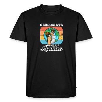 Géologue étudie profession Géologue Hammer - T-shirt Premium bio Homme - noir - Devant - Nico (187cm)