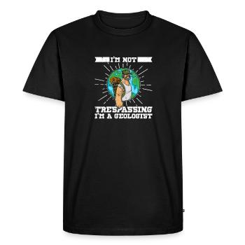 Étude de géologie Géologue Profession Pierres Dicton - T-shirt Premium bio Homme - noir - Devant - Nico (187cm)