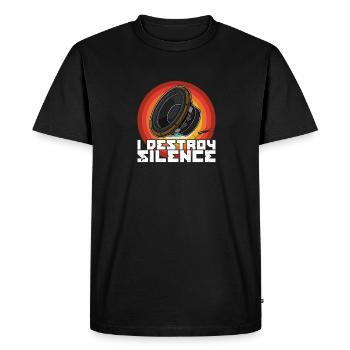 Subwoofer Analog Sound Sound Technician Saying - Men's Premium Organic T-Shirt - black - Front - Nico (187cm)
