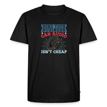 Sound Engineer Subwoofer Analog Sound - Men's Premium Organic T-Shirt - black - Front - Nico (187cm)