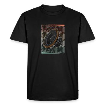 Sound Technician Subwoofer Analog Sound Saying - Men's Premium Organic T-Shirt - black - Front - Nico (187cm)