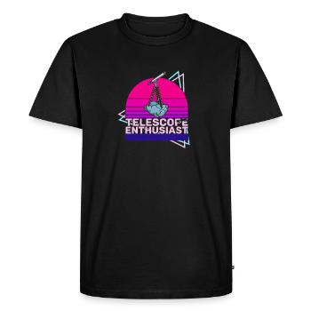 Astronomy Science Telescope Hobby Stars - Men's Premium Organic T-Shirt - black - Front - Nico (187cm)