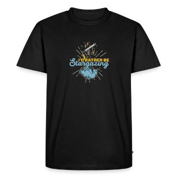 Telescope Space Astronomy Science - Men's Premium Organic T-Shirt - black - Front - Nico (187cm)