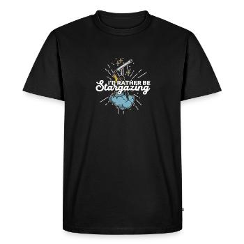 Telescope Space Astronomy Science - Men's Premium Organic T-Shirt - black - Front - Nico (187cm)