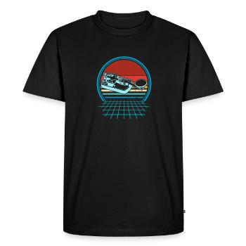 Mortar Amateur Radio Operator Radio Morse Radio - Men's Premium Organic T-Shirt - black - Front - Nico (187cm)