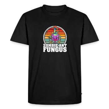 Mycology Mushrooms Mycology Psilocybin Ant - Men's Premium Organic T-Shirt - black - Front - Nico (187cm)