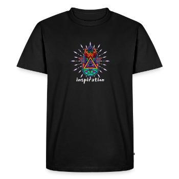 Hand of Hamsa Talisman Yoga Protection Buddha - Men's Premium Organic T-Shirt - black - Front - Nico (187cm)